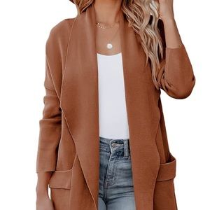 Super cute & sophisticated open-front knit cardigan